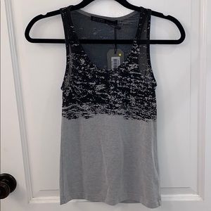 Grey and black All Saints tank